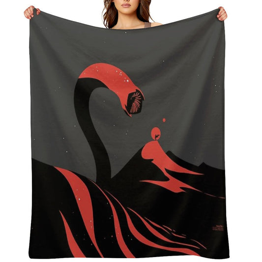 Sandworm. Dune Throw Blanket