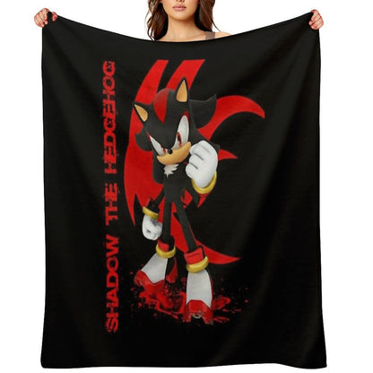 Shadow The Hedgehog Throw Blanket