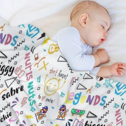 Norris Nuts Seamless Pattern, Norris Nuts Pattern Throw Blanket