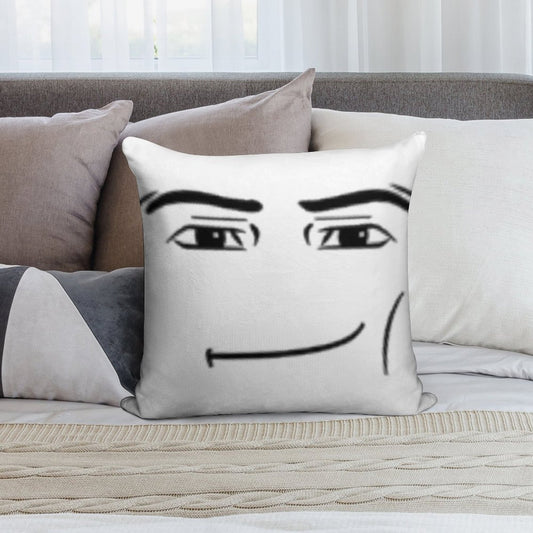The Man Face Soft Reinforced Edging Throw Pillow