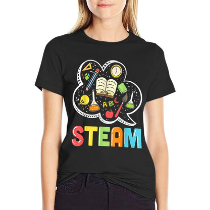 STEAM Teacher And Student Back To School STEM T-Shirt