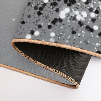 Silver Gray Lady Glam #1 (Photo of Glitter Only - Not Reflective) Bath Mat
