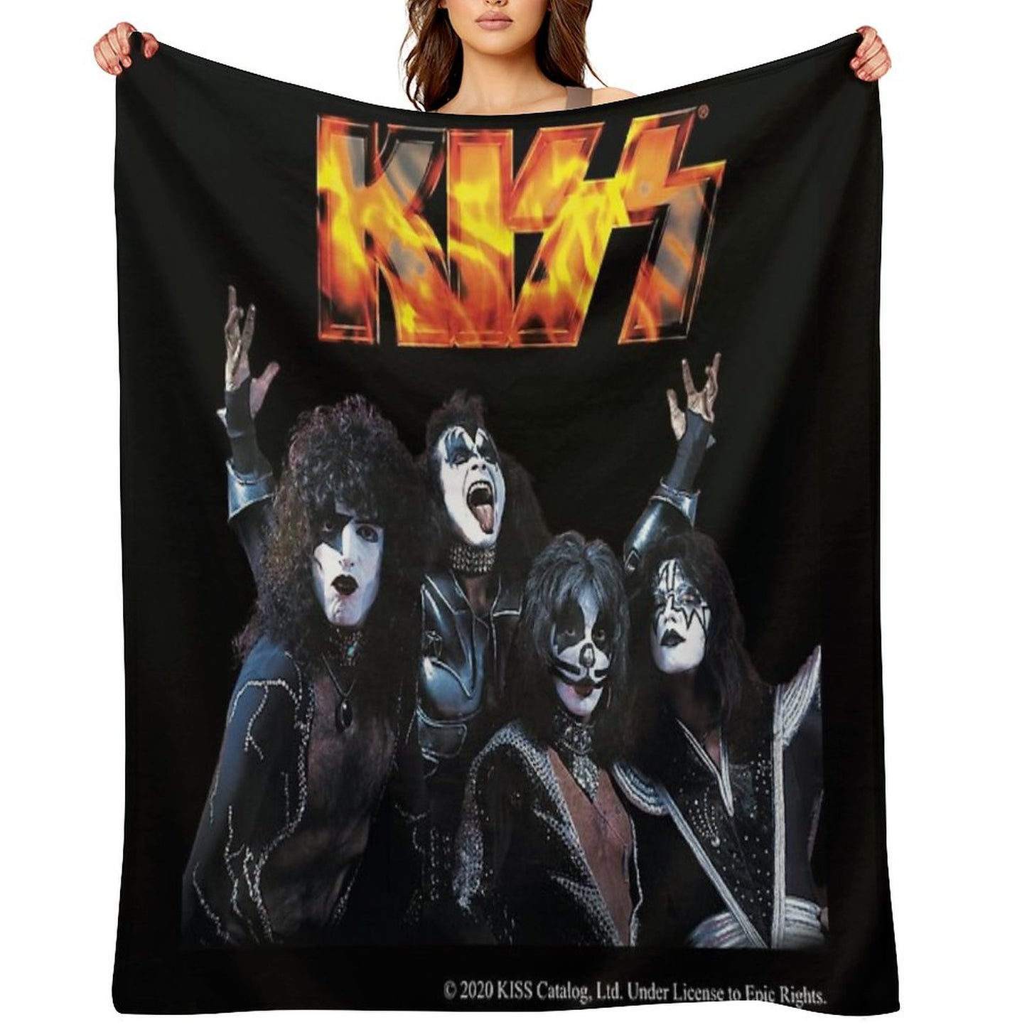 KISS Band Throw Blanket