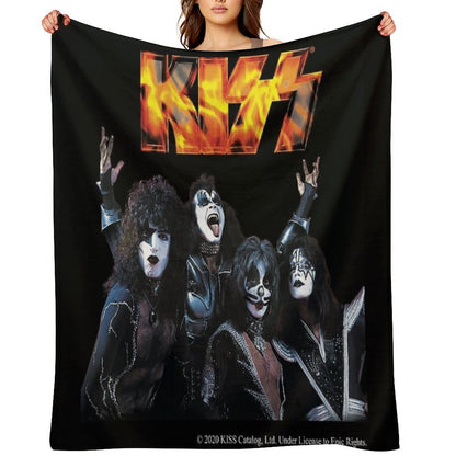 KISS Band Throw Blanket