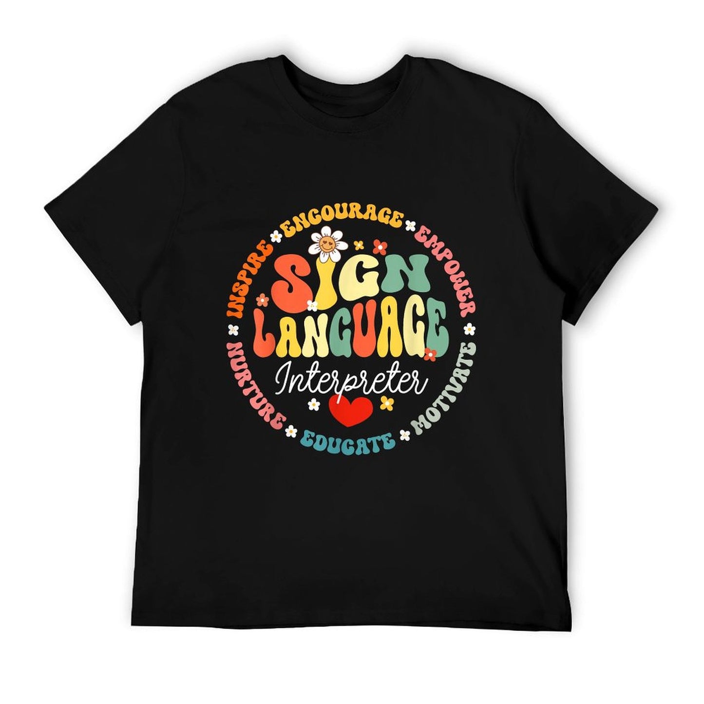 ASL Interpreter Teacher School Sign Language Interpreter T-Shirt