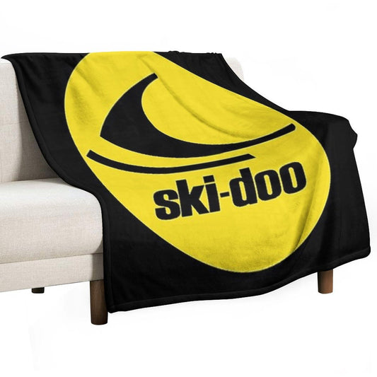 Ski Doo Vintage Snowmobiles Throw Blanket Throw Blanket