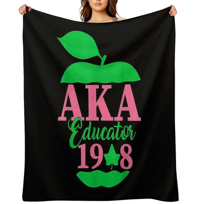 Cute Pretty Educators & Teacher Funny Aka Educator T-Shirt Throw Blanket