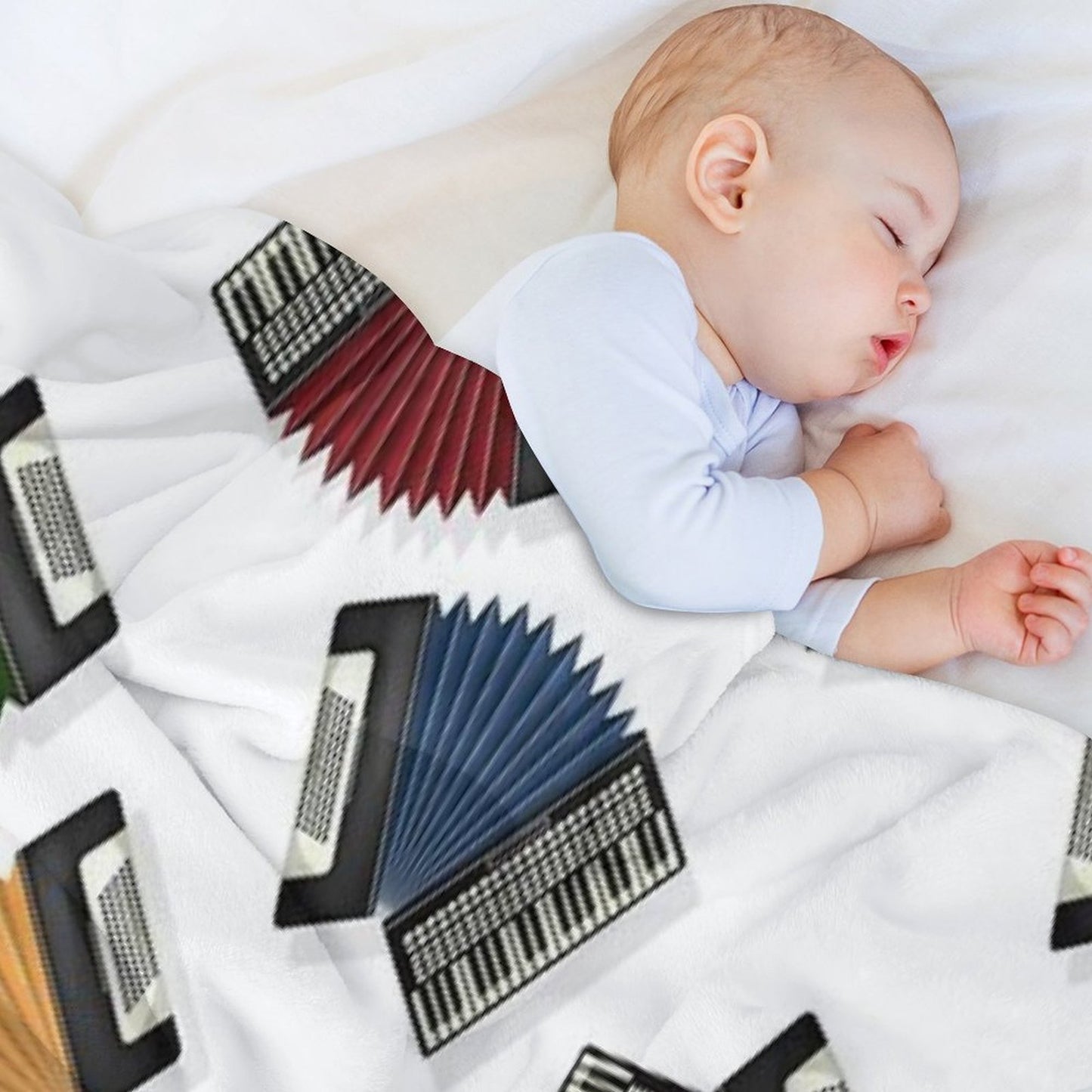 Accordions Throw Blanket