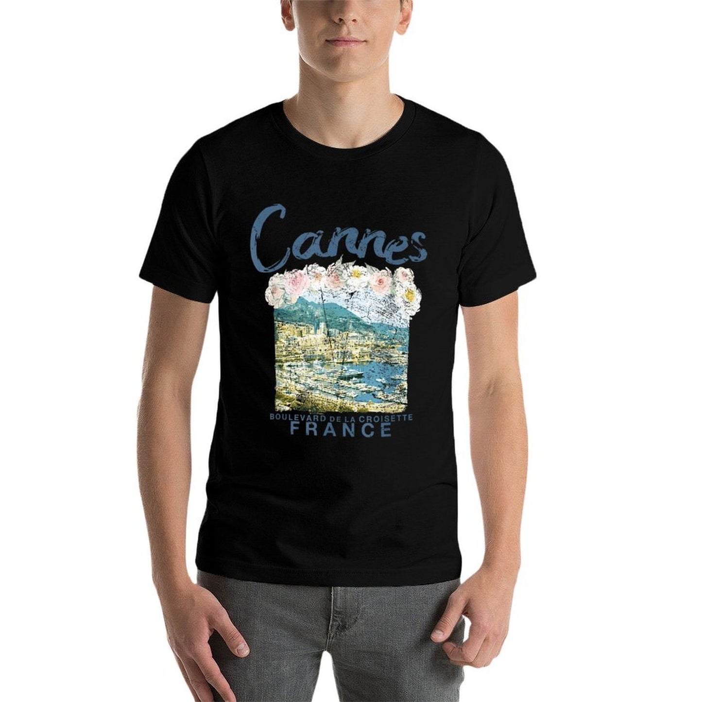 FRANCE Cannes French Riviera Vintage Travel T  Tagless Design T-Shirt