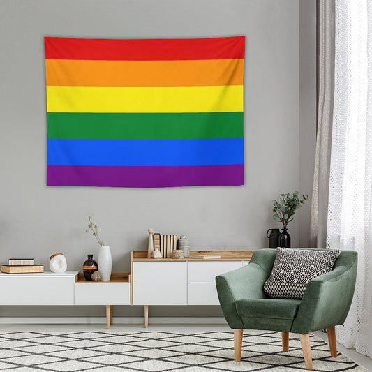 Gay Pride Rainbow Flag Tapestry