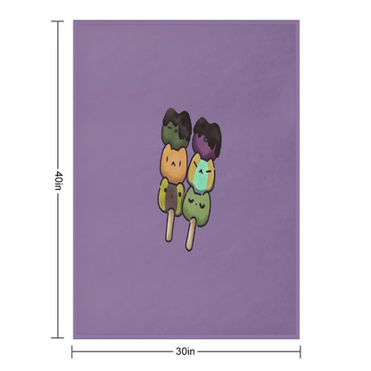 Kitty Dango Throw Blanket