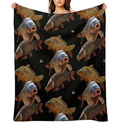 Carp Gang 1 Throw Blanket