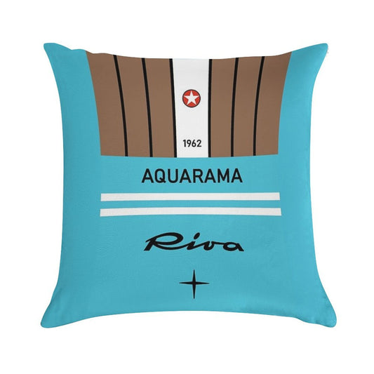 Riva Aquarama Yachting Lake Como Cannes Monaco Saint-Tropez Soft High-Density Material Throw Pillow