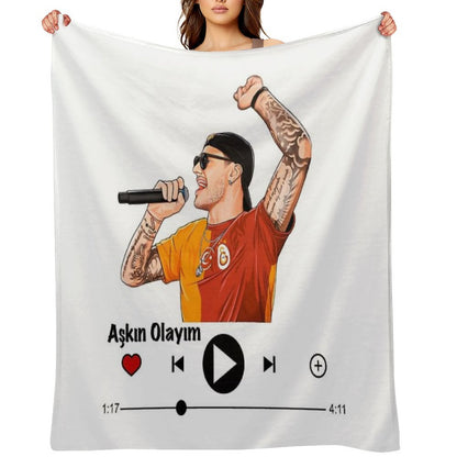 Mauro Icardi Aşkın Olayım Music Player Throw Blanket