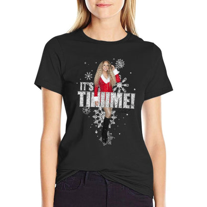 Mariah Carey Official Christmas It’s Time 2025  Wrinkle-resistant T-Shirt