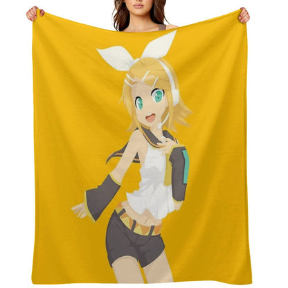 Kagamine Rin Throw Blanket
