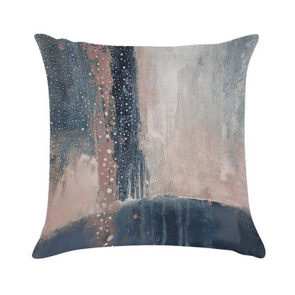 Pink Blue Abstract Soft Style Accent Throw Pillow