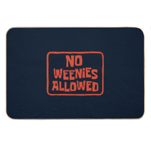 No Weenies Allowed Spongebob Bath Mat