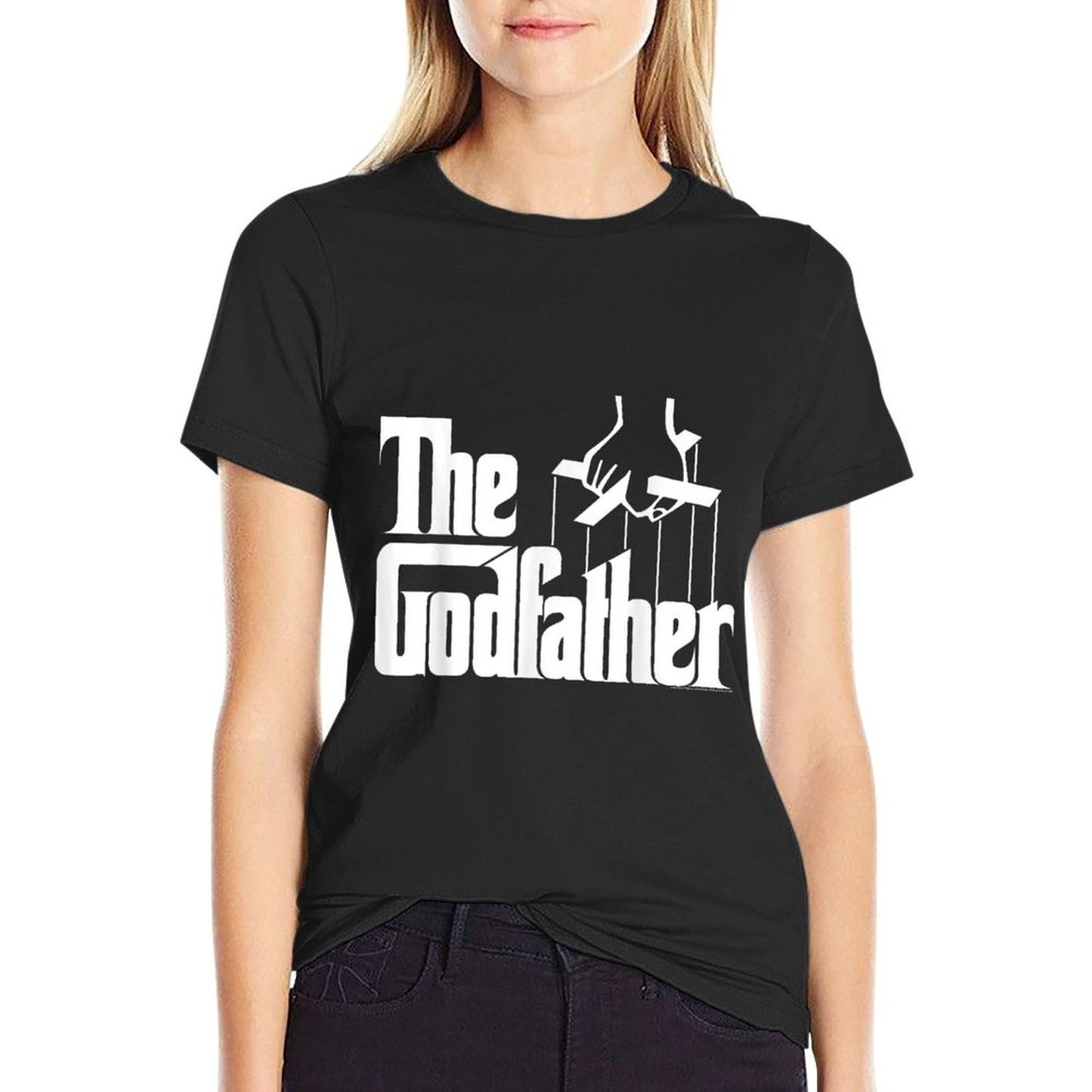 The Godfather Original White Title Logo T-Shirt