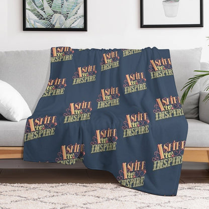 Aspire to Inspire Throw Blanket