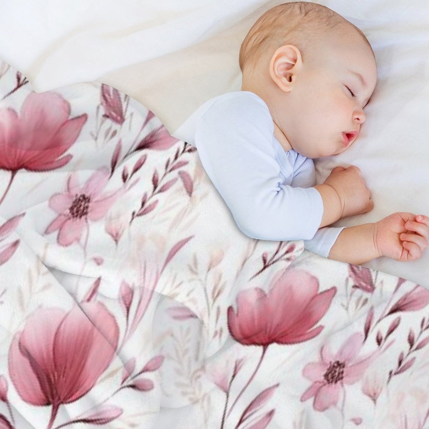 Floral Freshness Throw Blanket