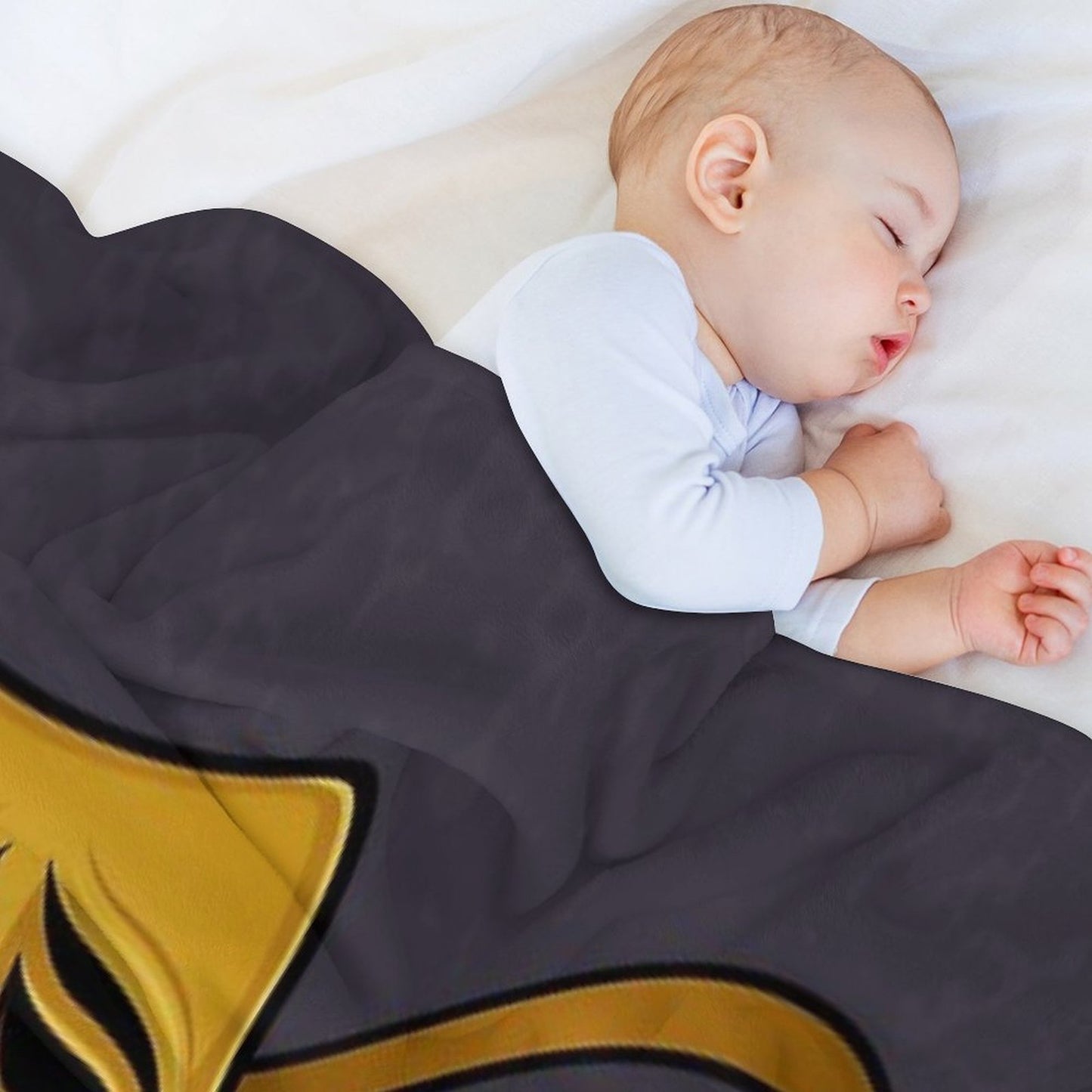 Gold Comedy And Tragedy Theater Masks Throw Blanket