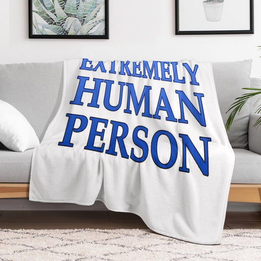 Extremely Human Person Throw Blanket