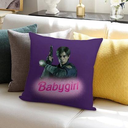 Leon Kennedy Babygirl Soft Fade-Resistant Throw Pillow