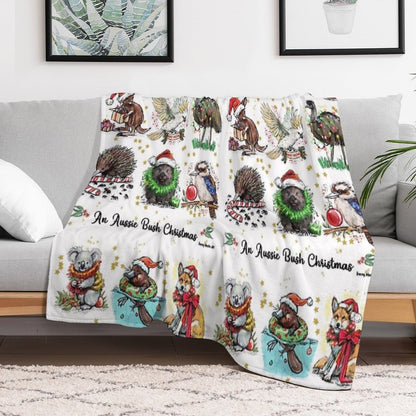 An Aussie Bush Christmas Throw Blanket