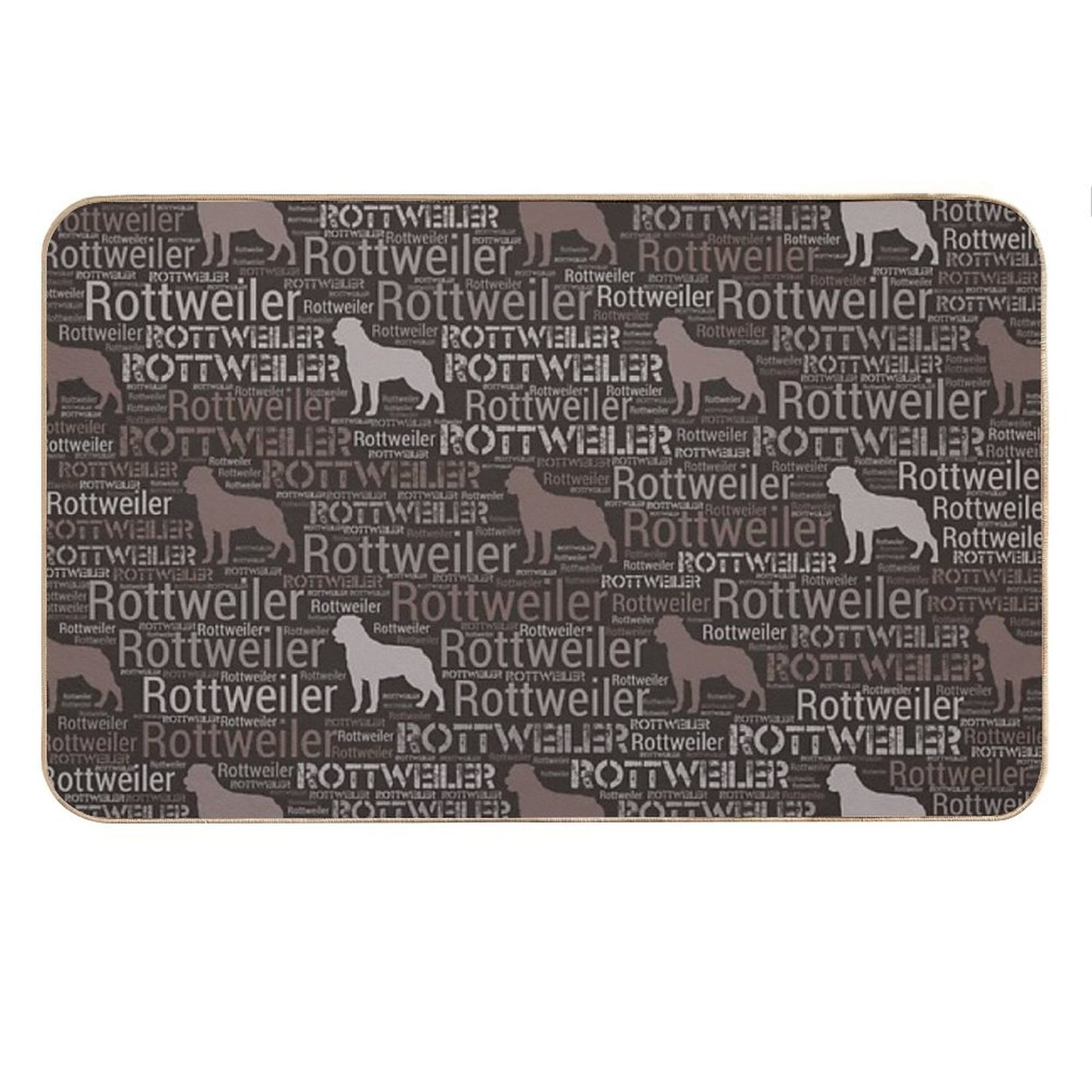 Rottweiler  - Metzgerhund Pattern Bath Mat