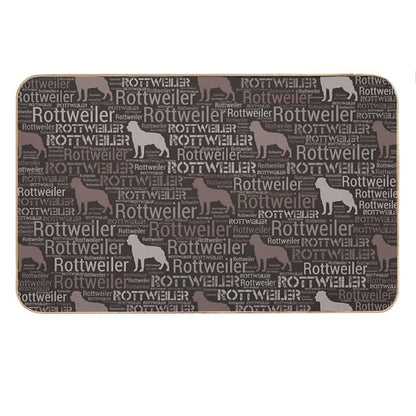 Rottweiler  - Metzgerhund Pattern Bath Mat