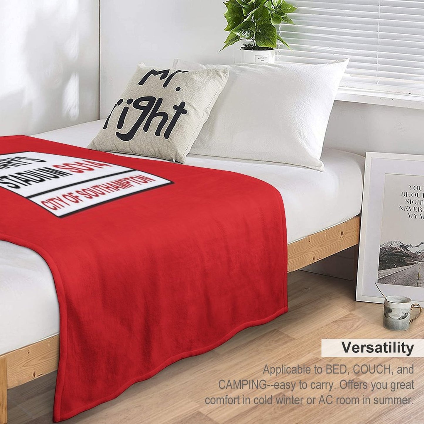 Southampton Football Team St. Mary’s Stadium Street Sign Throw Blanket