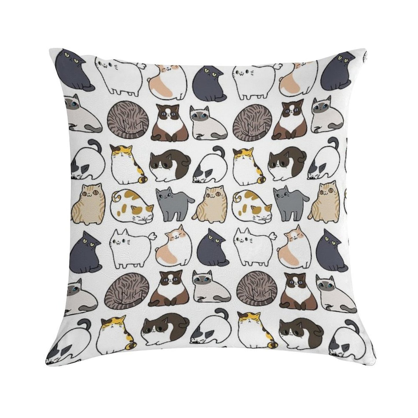 Cats Cats Cats Soft Durable Construction Throw Pillow
