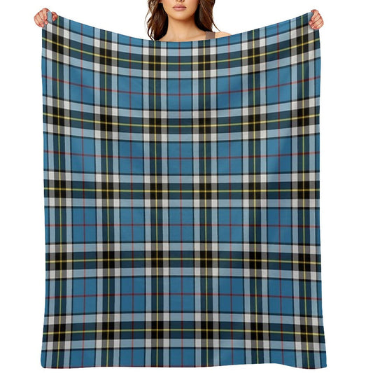 Thompson Blue Dress Tartan  Clan Thomson  Cute Tartan Throw Blanket