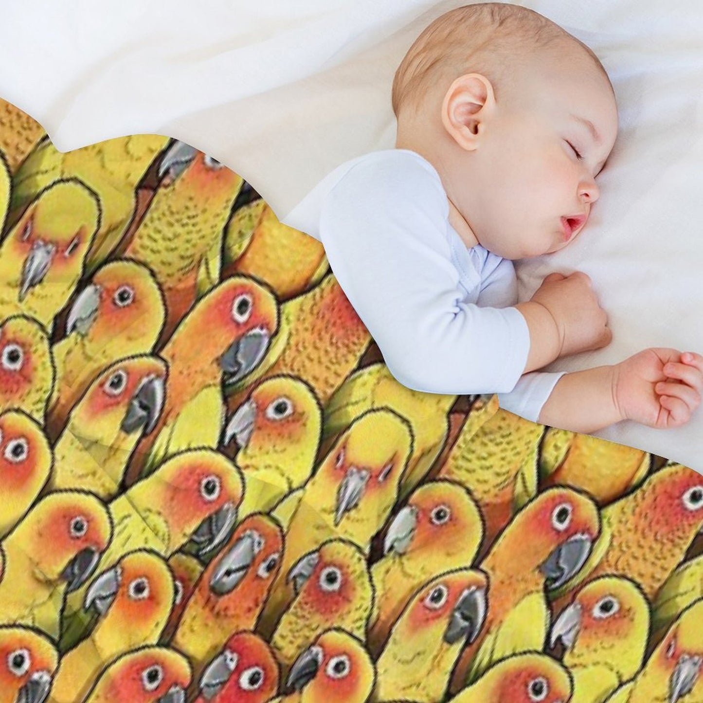 Sun Conures Throw Blanket