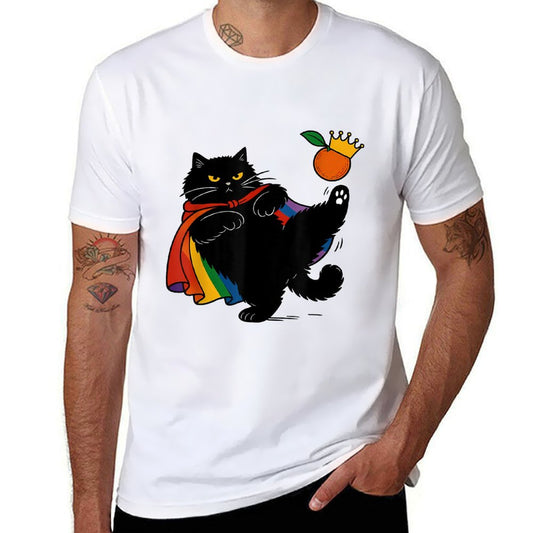 No Kings Cat Pride  Slim-fit Cut T-Shirt