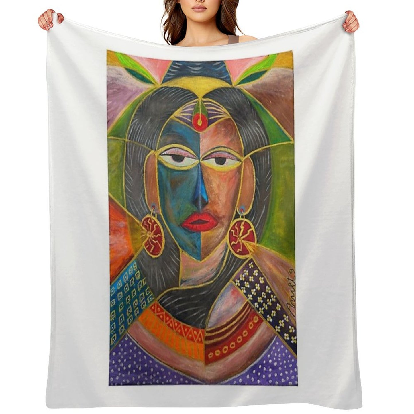 Celtic Spirit Woman Throw Blanket