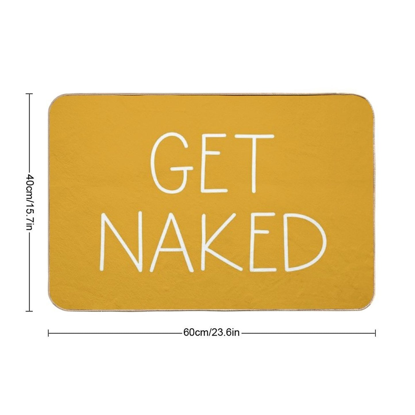 Get Naked Mustard Bath Mat