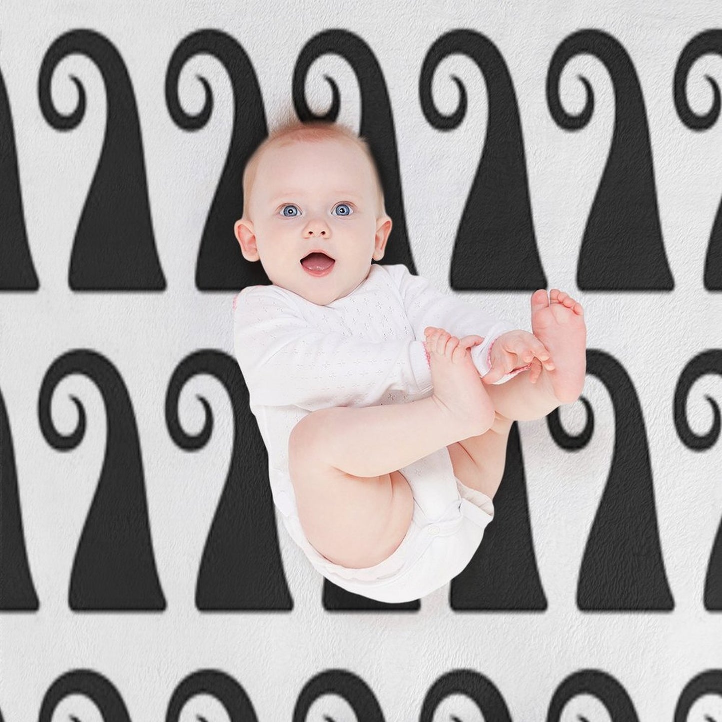 Elegant Greek Style Waves Ornament, Timeless Design, Not AI Throw Blanket