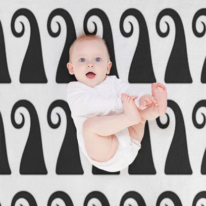 Elegant Greek Style Waves Ornament, Timeless Design, Not AI Throw Blanket