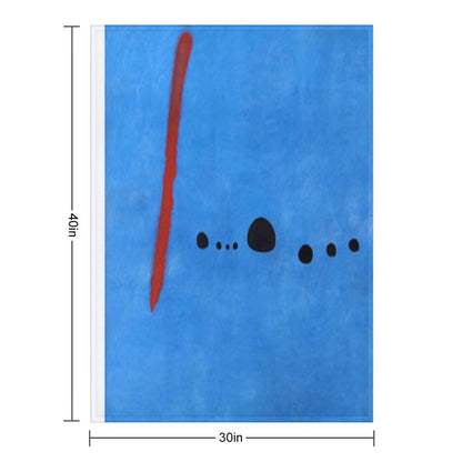 Joan Miro Blue 2 Throw Blanket