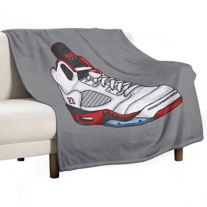 Shoes Fire Reds (Kicks) Throw Blanket