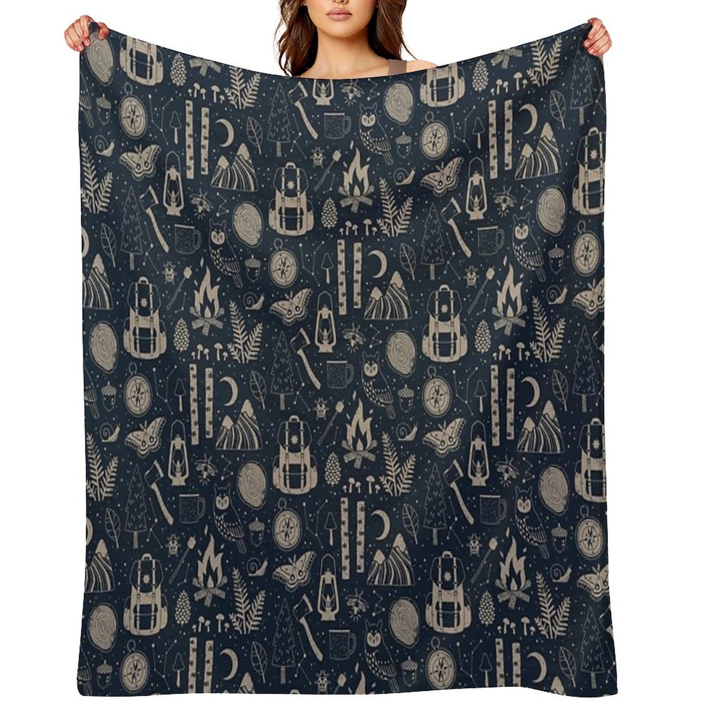 Into The Woods Throw Blanket