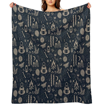 Into The Woods Throw Blanket
