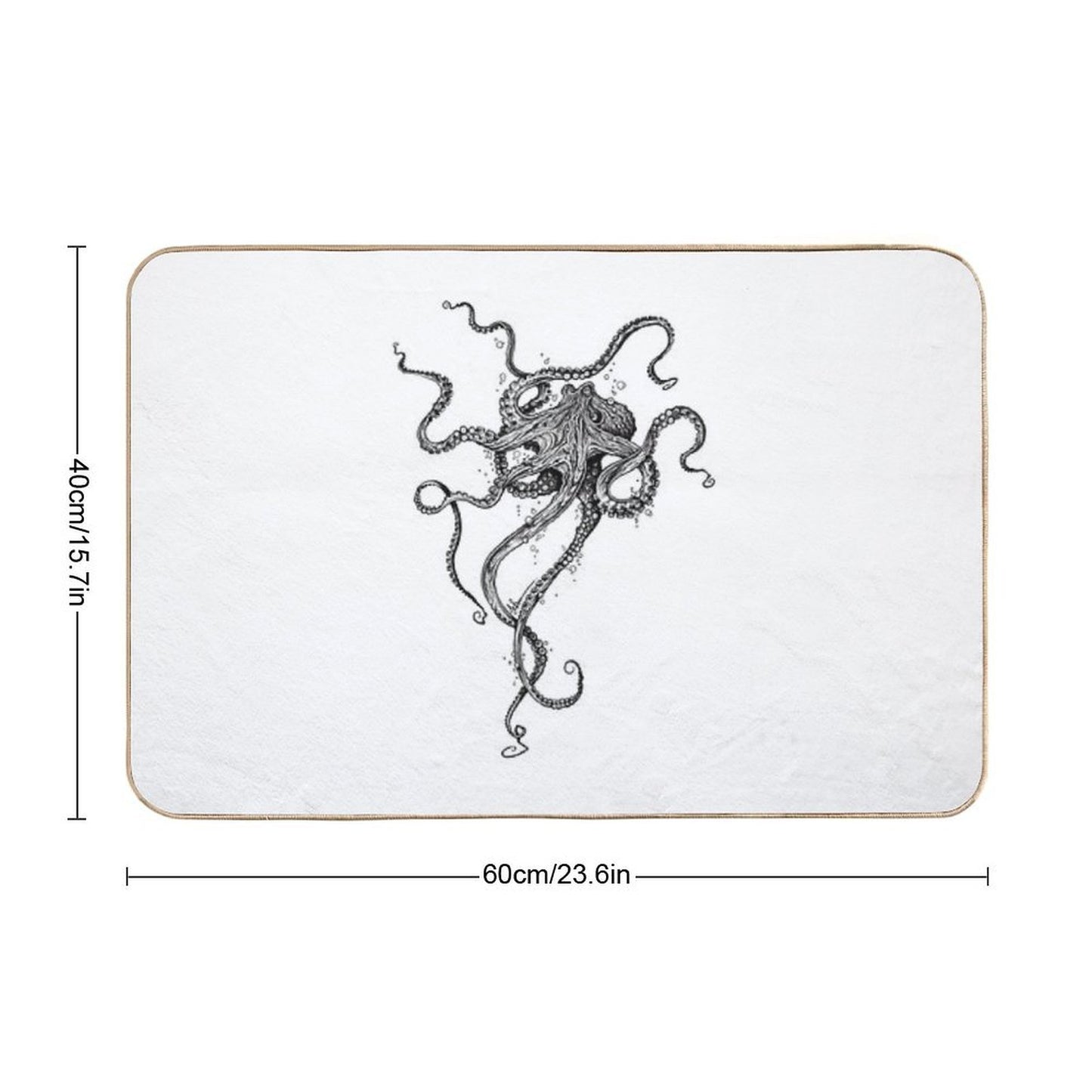 Octopus  Fade-Resistant Bath Mat