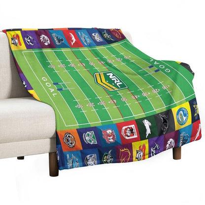 Nrl Teams Oval Throw Blanket