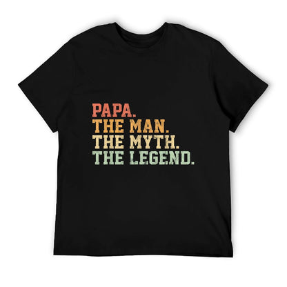 Papa Man Myth Legend Shirt For Mens Funny Father Gift T-Shirt