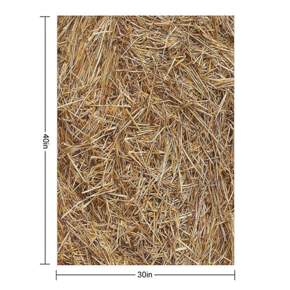 Hay Straw Throw Blanket