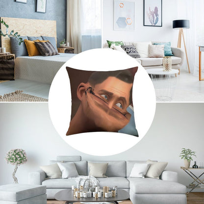 Team Fortress 2 TF2 Scout Face Linen Throw Pillow Cover
