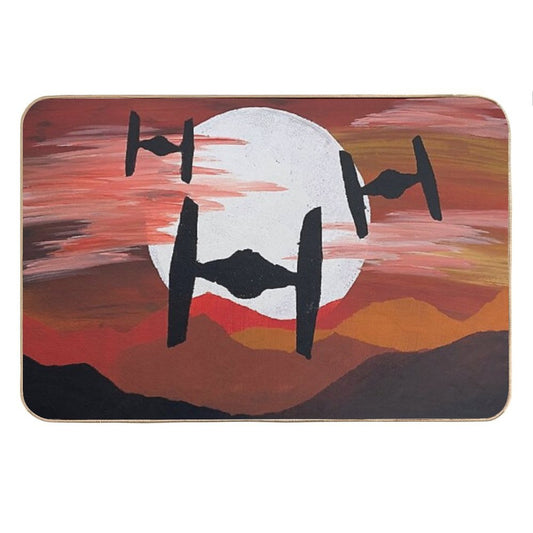 Tie Fighter Incoming Bath Mat
